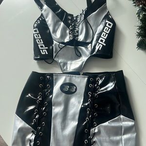 Fashion Nova Racer skirt set